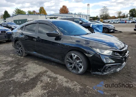2019 Honda Civic Sport z USA, uszkodzony, nr VIN 2HGFC2F83KH504777
